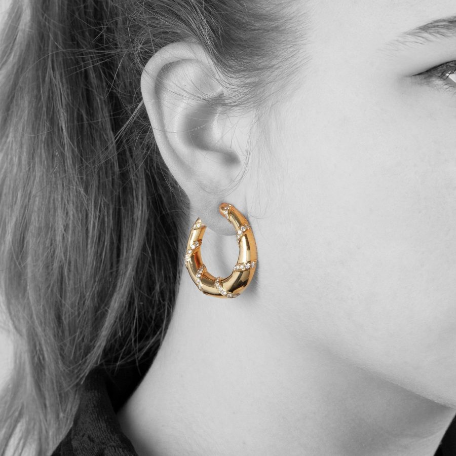 Cartier Paris hoop earrings 1973