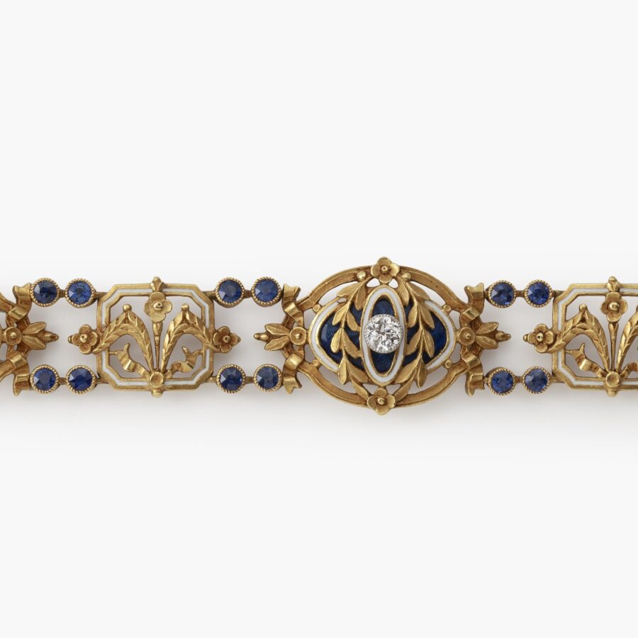 Antique bracelet Gautrait for Gariod made in Paris ca 1905